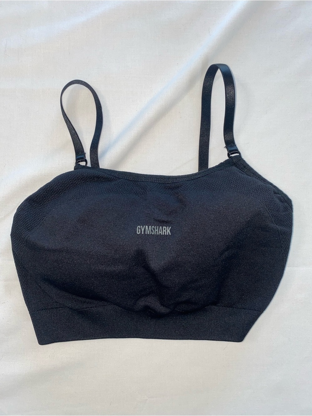 Gymshark Black Seamless Light-Weight Crop Top